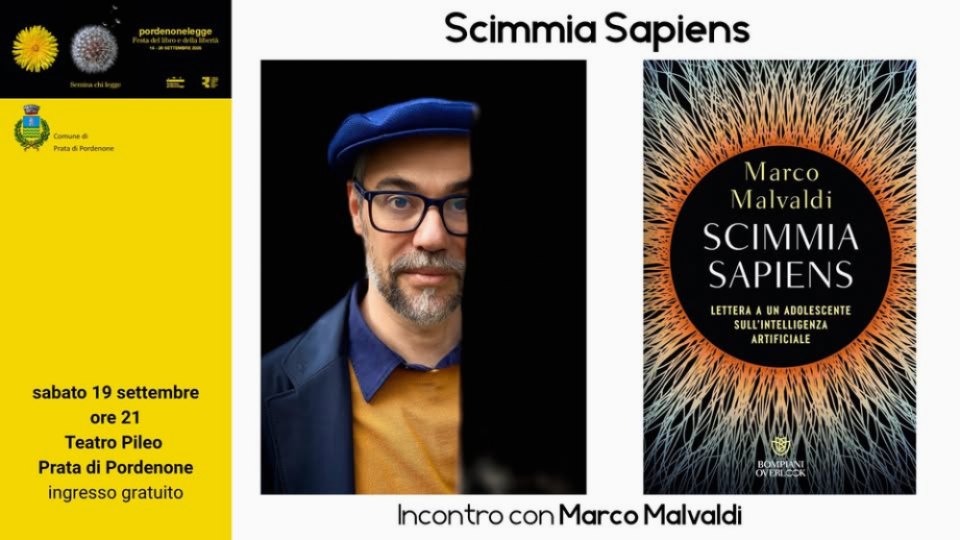 A Prata di Pordenone pordenonelegge Scimmia Sapiens Con Marco Malvaldi