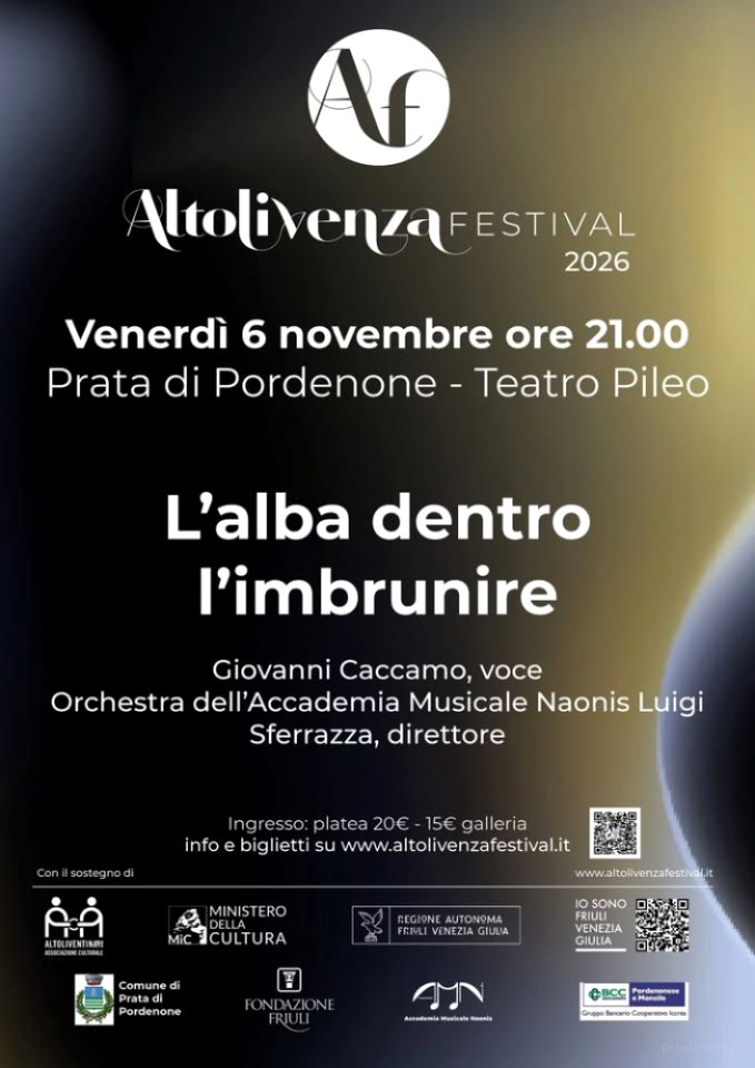 A Prata di Pordenone Altolivenza festival con l’alba dentro l’imbrunire