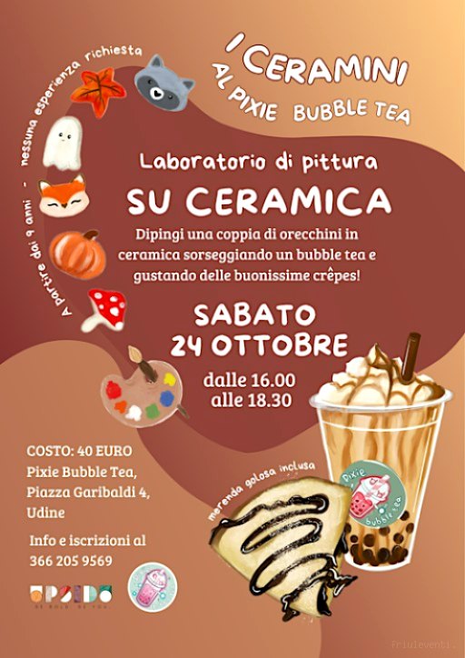 Dipingi i Ceramini da Pixie Bubble Tea con Upsidu Lab a Udine!