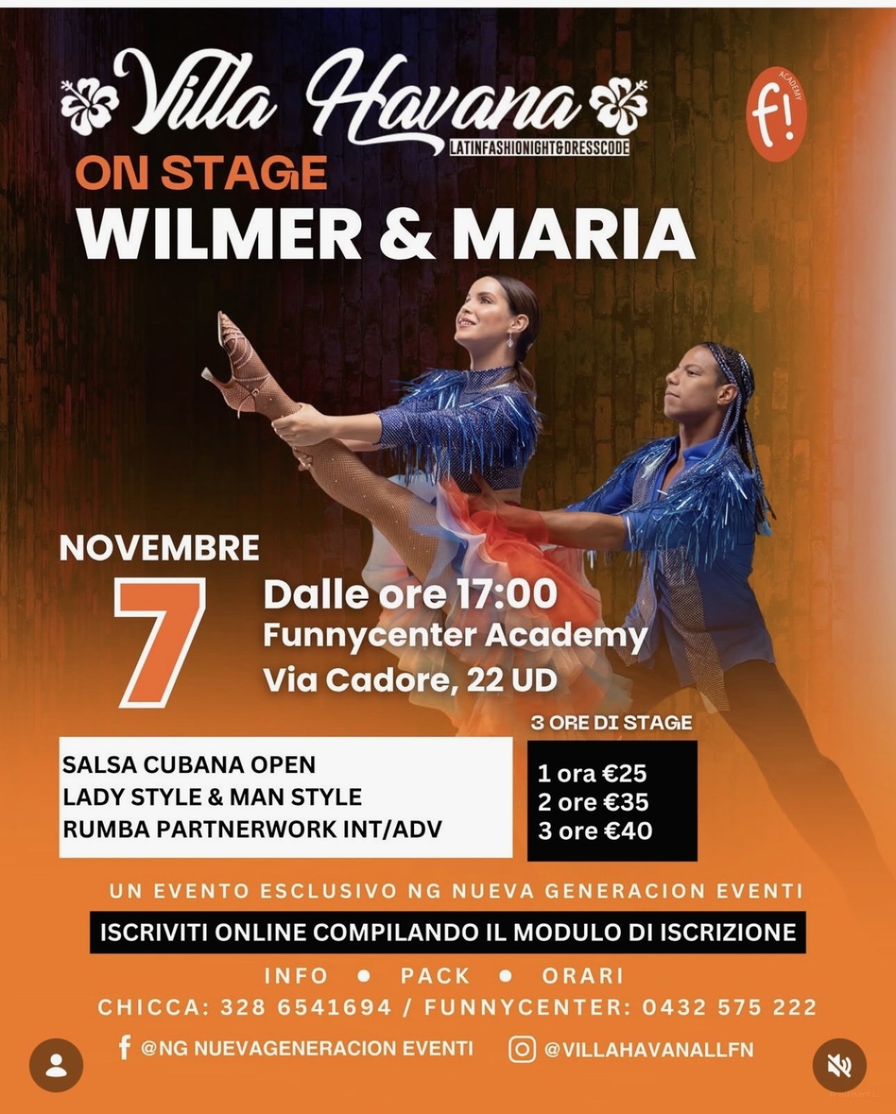 Funnycengter Academy - Wilmer & Maria on stage