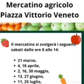Mercatino agricolo in Piazza Vittorio Veneto