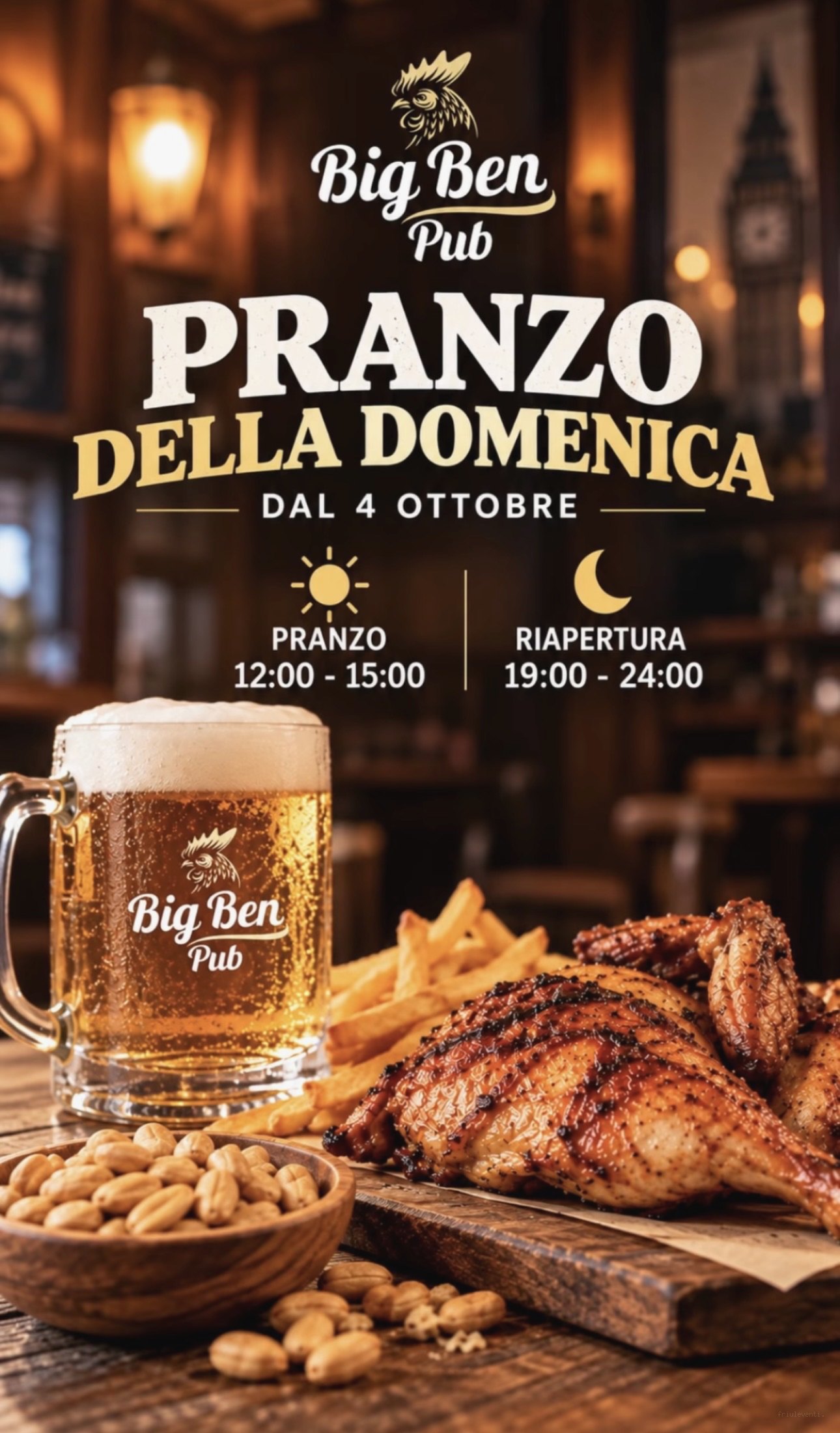Big Ben Pub - Il Pranzo della domenica
