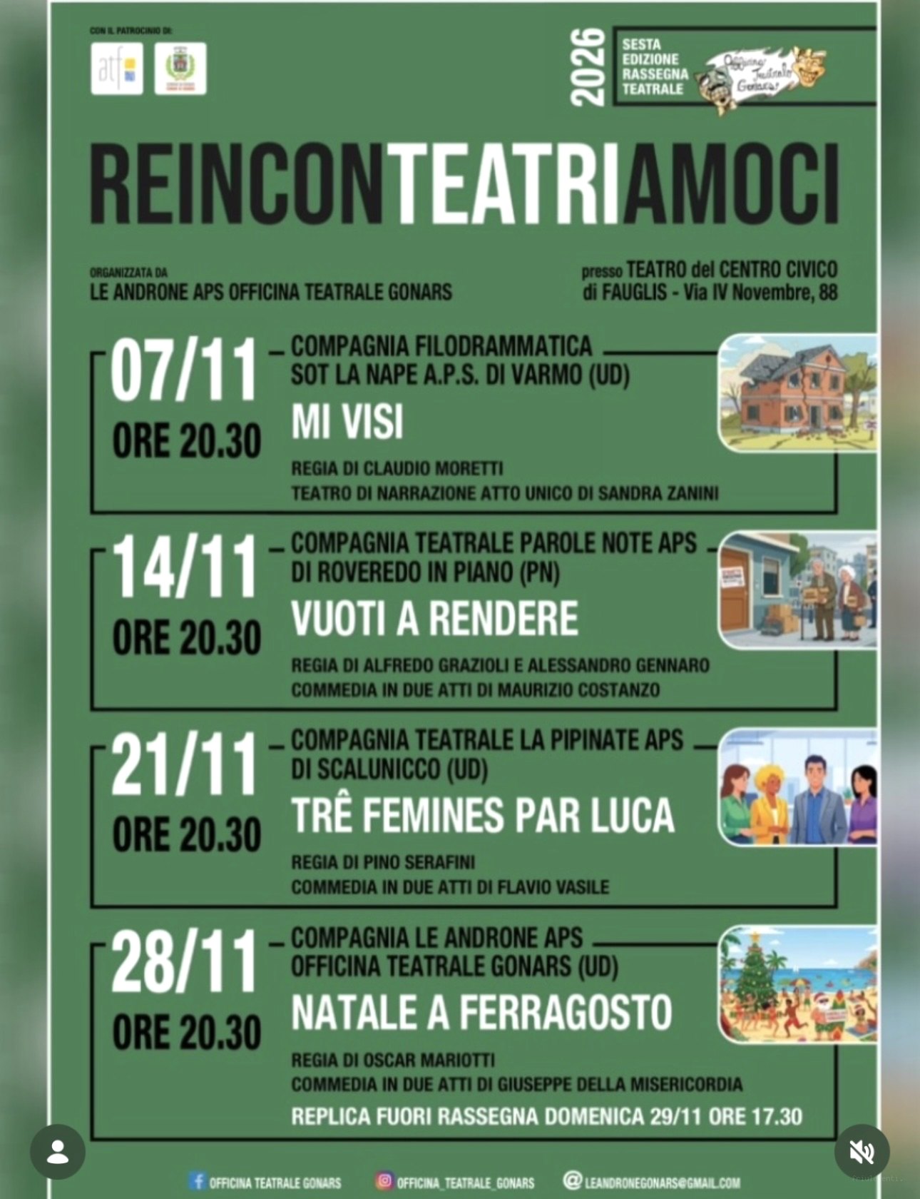 Officina Teatrale Gonars - Natale a Ferragosto